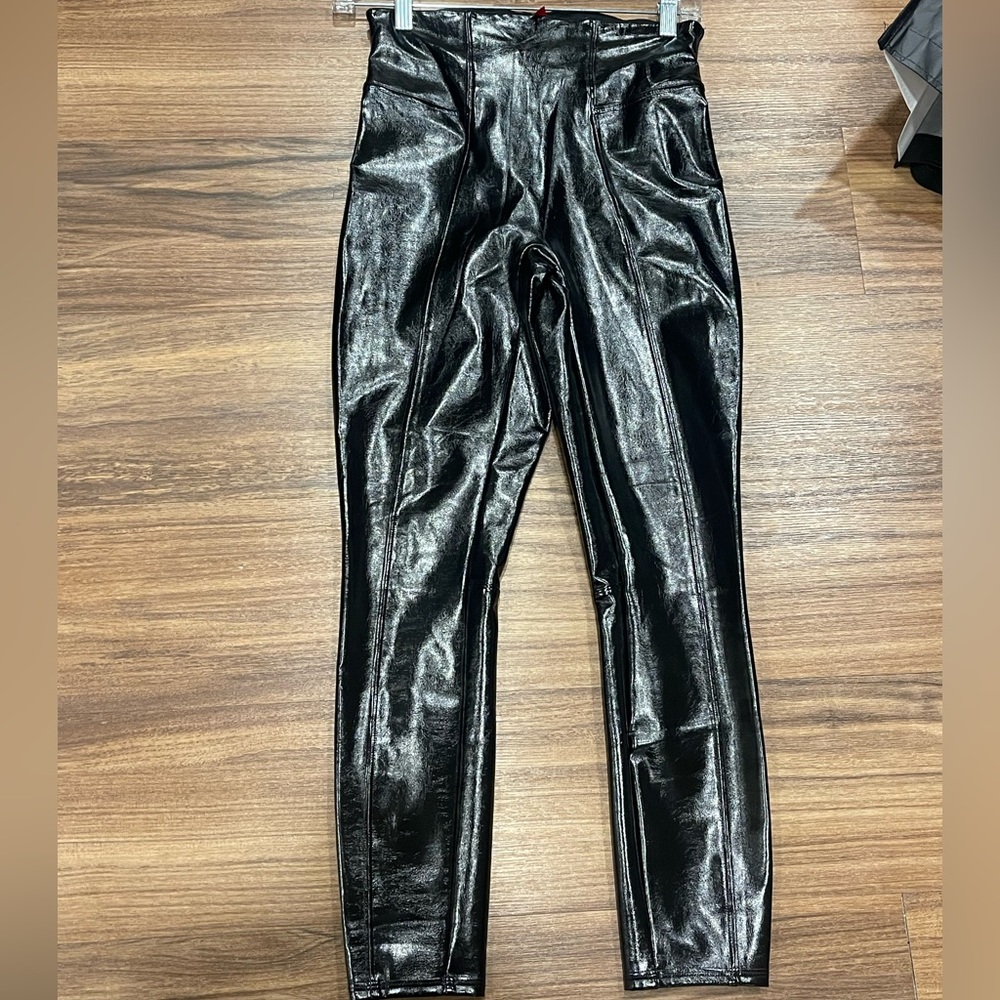 Pleather Petite Spanx size small leggings